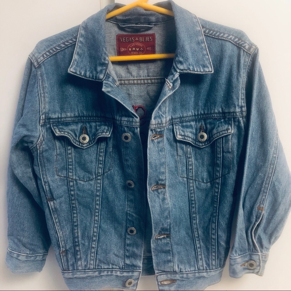 Vegas kids denim jacket size M.  Great condition